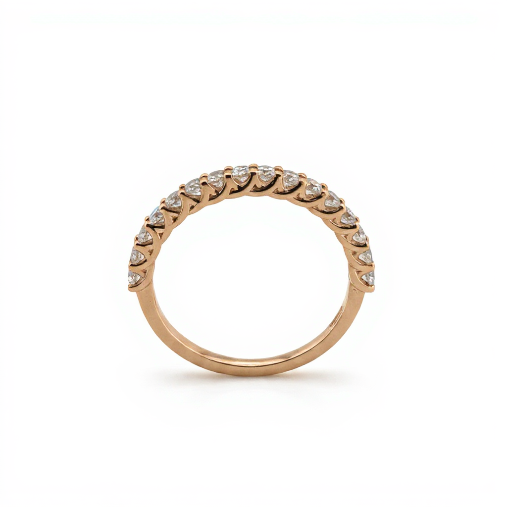 U-Setting Diamond Wedding Band